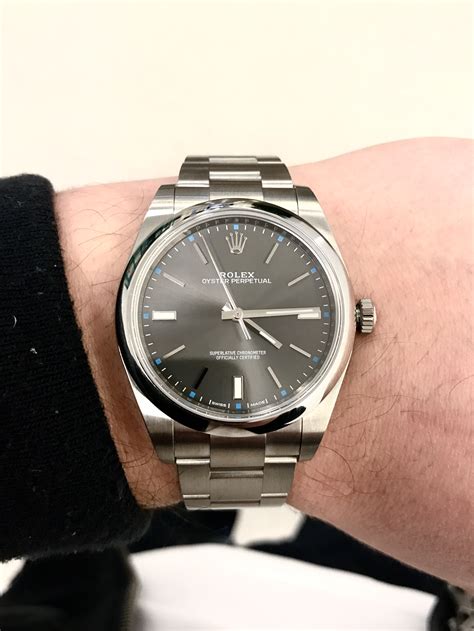 rolex perpetual 39mm blue|Rolex oyster perpetual 39 rhodium.